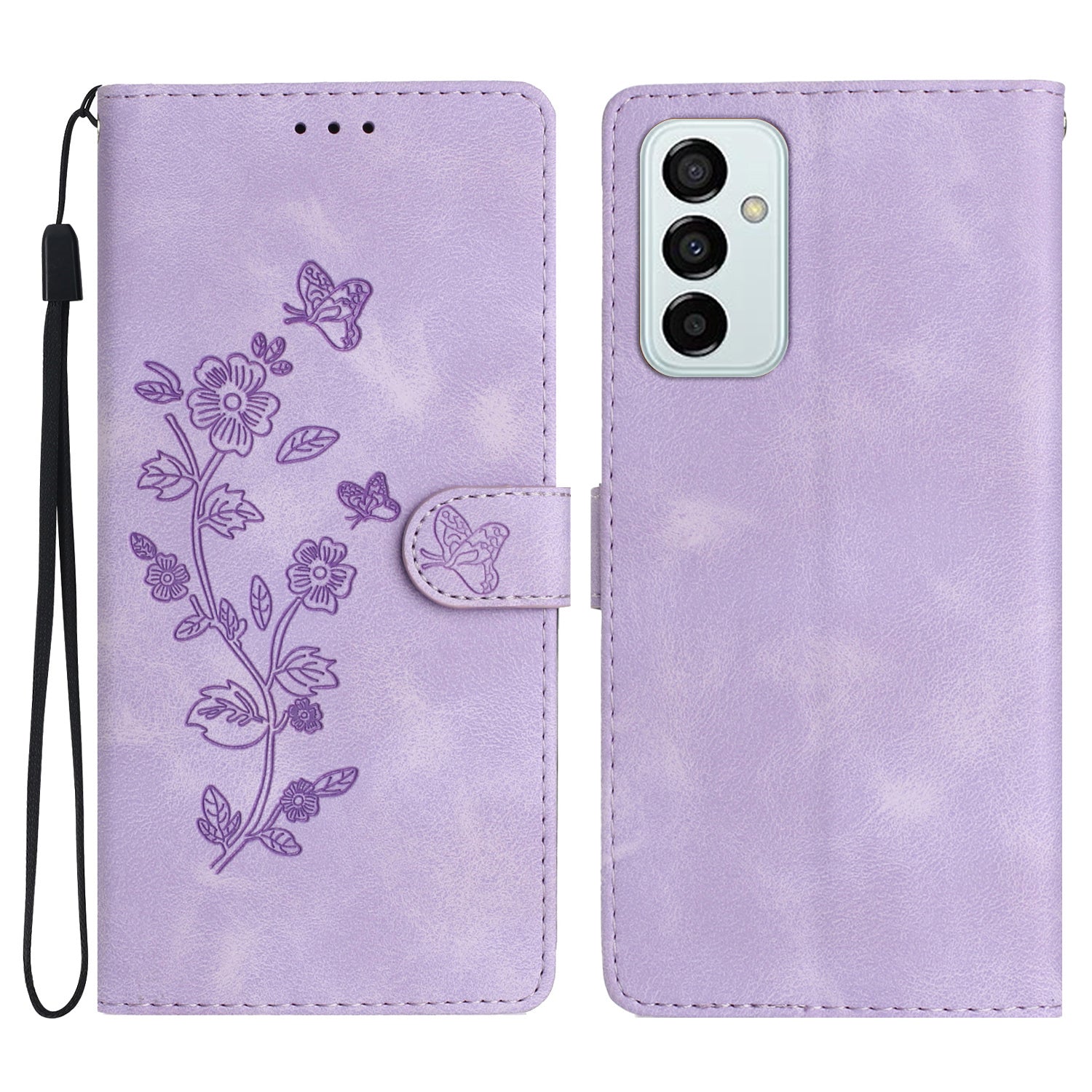 For Samsung Galaxy M52 5G Anti-drop Imprinted Flower Phone Case Wallet Stand Leather Cover For Samsung Galaxy M52 5G Anti-drop Imprinted Flower Phone Case Wallet Stand Leather Cover